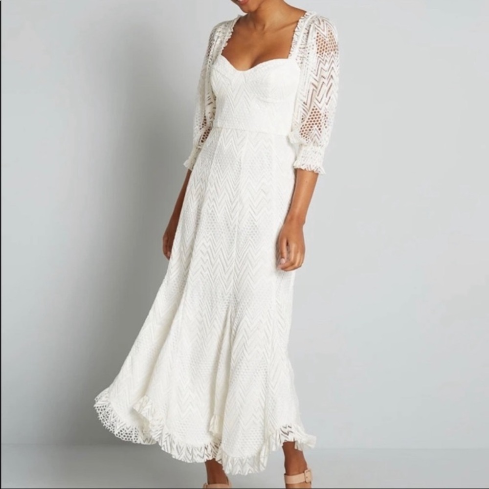 Modcloth You Are a Vision Crochet Maxi Dress by Hutch lace 8